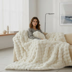 Plushpuff Faux Fur Blanket-Soft Caramel