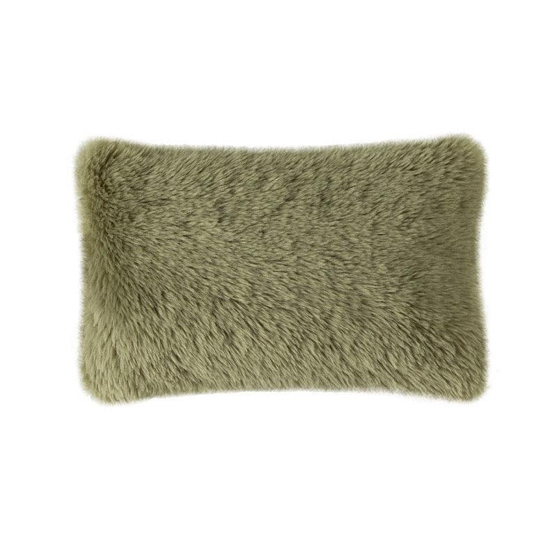 Puff Pillow-Olive green