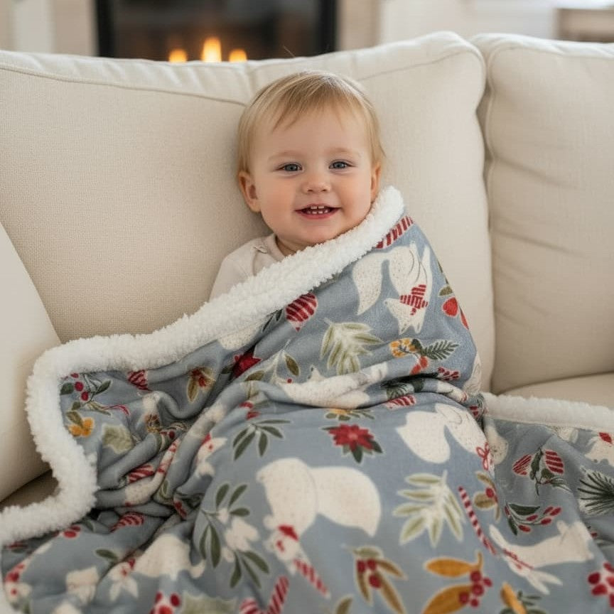 Christmas Forest Baby Blanket